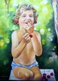 Olga Zakharova Art - Portrait - Cherries