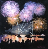 Olga Zakharova Art - Cityscape - Firework