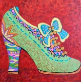 Olga Zakharova Art - Decorative Art  - Green Shoe