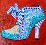 Olga Zakharova Art - Decorative Art  - Blue Shoe