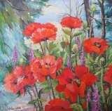 Olga Zakharova Art - Floral - Red Poppies