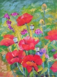 Olga Zakharova Art - Floral - Hot Poppies