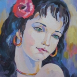 Olga Zakharova Art - Portrait - Karmen