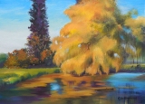 Olga Zakharova Art - Landscape - Orange Lake