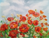 Olga Zakharova Art - Floral - Red Poppies Fild