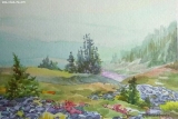 Olga Zakharova Art - Greeting Card - Morning  Landscape