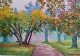 Olga Zakharova Art - Greeting Card - Path In the Park