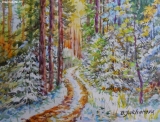 Olga Zakharova Art - Miniature - First Snow