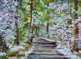 Olga Zakharova Art - Miniature - Path in the Winter  Forest