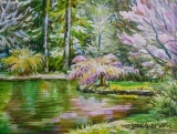 Olga Zakharova Art - Miniature - Spring on the Lake