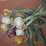 Olga Zakharova Art - Still Life - Onion Bunch