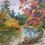 Olga Zakharova Art - Landscape - Autumn in the Park