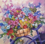 Olga Zakharova Art - Floral - Flower Bicycle
