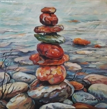 Olga Zakharova Art - Landscape - Stacked Rocks Beauty