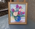 Bouquet in the Blue Vase