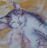 Olga Zakharova Art - Animals - Sleeping  Meow