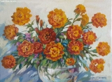 Olga Zakharova Art - Floral - Marigolds Bouquet