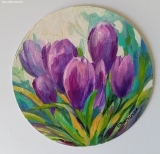 Olga Zakharova Art - Floral - Purple Crocuses