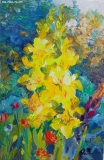 Olga Zakharova Art - Floral - Yellow Gladioli