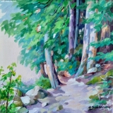 Olga Zakharova Art - Landscape - Path Around the Lake
