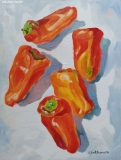 Olga Zakharova Art - Still Life - Red Pepper