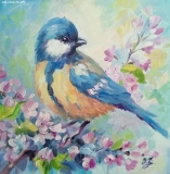 Olga Zakharova Art - Animals - Bluebird in Bloom