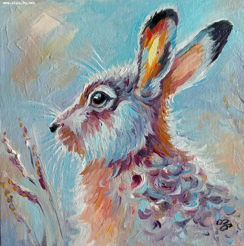 Rabbit in Blue