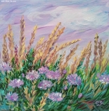 Olga Zakharova Art - Landscape - Purplish Field