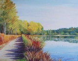 Olga Zakharova Art - Landscape - Peaceful Deer Lake